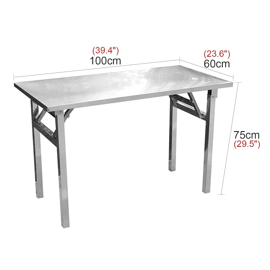 Amazon.com: Stainless Steel Folding Work Table for Outdoor